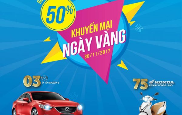 Tặng 50% giá trị thẻ nạp cùng cơ hội trúng lớn từ Vinaphone